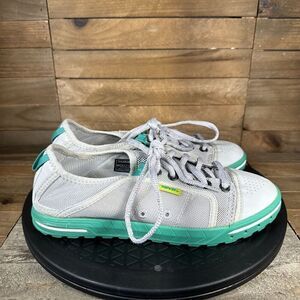 Teva Womens Size US 7 Spider Rubber Lace Up Water Shoes Gray Teal Mesh